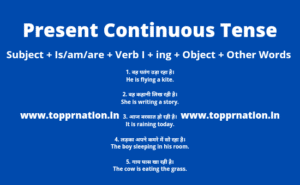 Present Continuous Tense in Hindi - Rules, Examples and Exercises